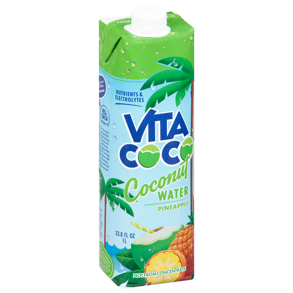 Water, Seltzer & Sparkling Water Vita Coco Coconut Water, Pineapple hero