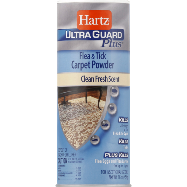 Dog Food & Care Hartz Carpet Powder, Flea & Tick, Clean Fresh Scent hero