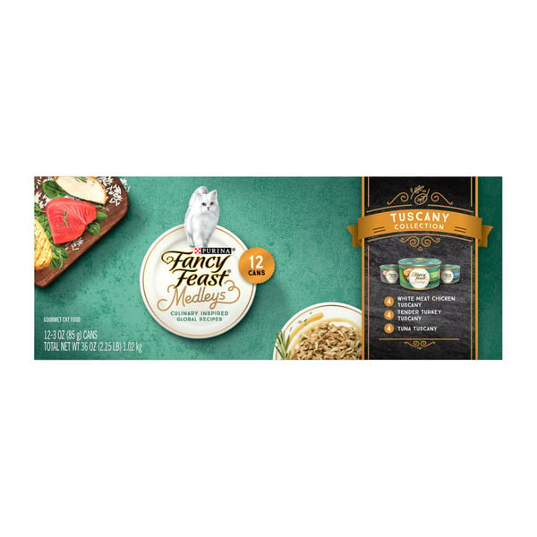 Cat Food & Care Purina Fancy Feast Medleys 12 Ct. Tuscany Wet Cat Food - (12) 3 oz. Cans hero