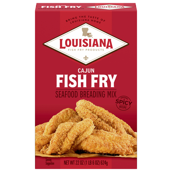 Flour & Frying Mix Louisiana Fish Fry Products Breading Mix, Cajun, Seafood, Fish Fry hero