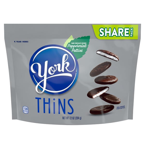 Mint & Gum YORK Dark Chocolate Peppermint Patties Candy hero