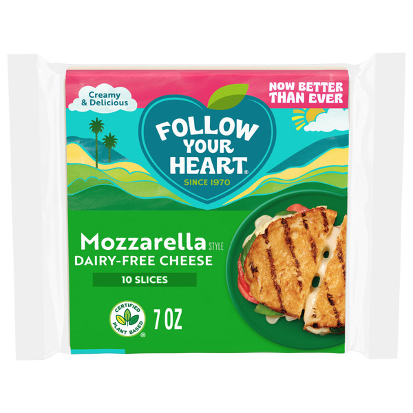 Packaged Cheese Follow Your Heart Dairy-Free Mozzarella Slices hero