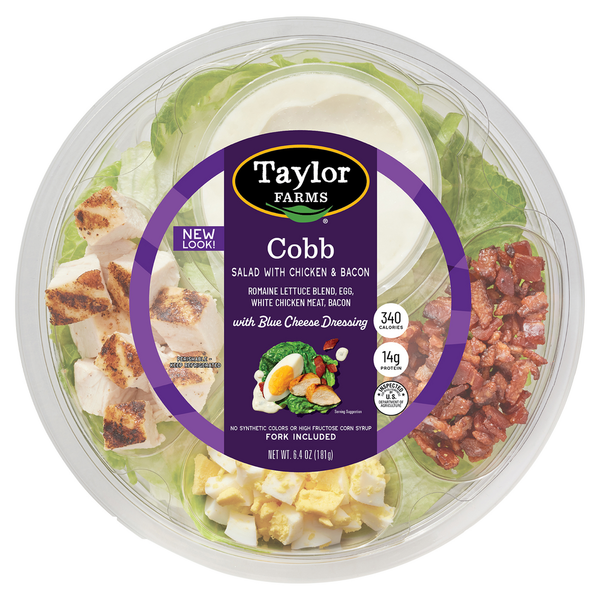 Prepared Meals Taylor Farms Cobb Salad with Chicken & Bacon hero