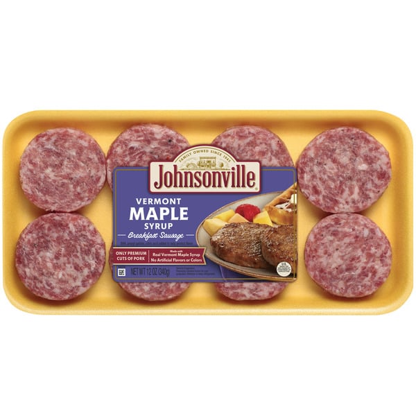 Frozen Meat & Seafood Johnsonville Vermont Maple Syrup Breakfast Patties hero