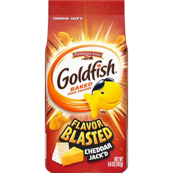 Crackers Pepperidge Farm Goldfish  Cheddar Jack'd Crackers hero