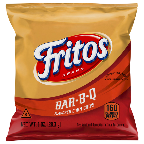 Fritos Corn Chips, Bar-B-Q Flavored hero