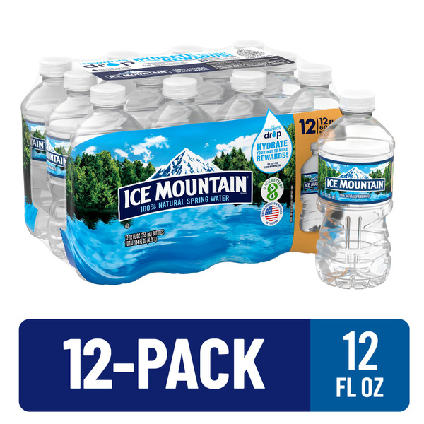 Water, Seltzer & Sparkling Water Ice Mountain 100% Natural Spring Water hero