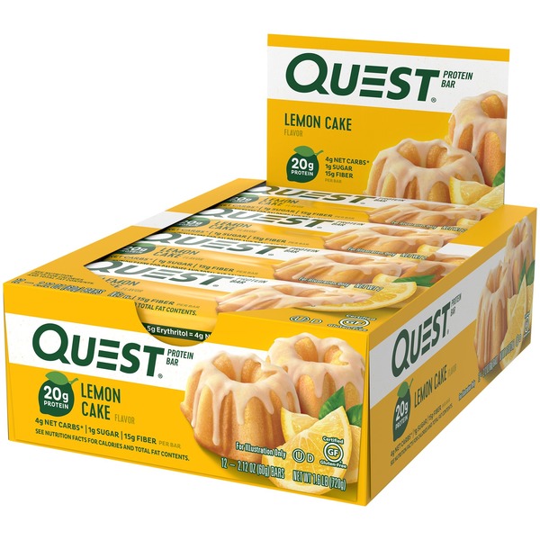 Protein Bars Quest Protein Bar, Lemon Cake Flavor hero