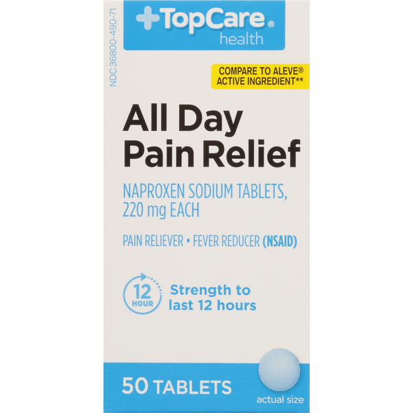 Muscles, Joints & Pain Relief TopCare All Day Pain Relief, 220 mg, Tablets hero