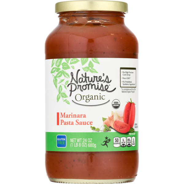 Pasta Sauce Nature's Promise Organic Marinara Pasta Sauce hero