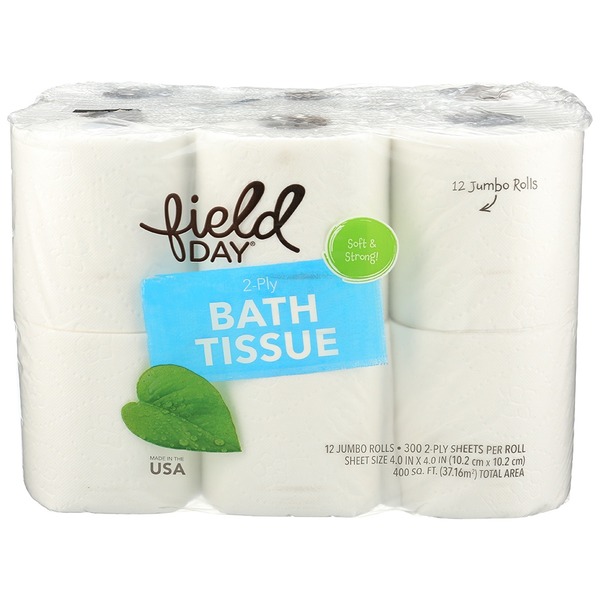 Paper Goods FIELD DAY 2Ply Double Roll Bath Tissue hero