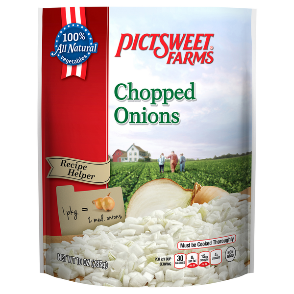 Holiday Items Pictsweet Farms Onions, Chopped hero