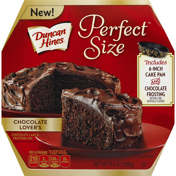 Doughs, Gelatins & Bake Mixes Duncan Hines Perfect Size for 1 Perfect Size Chocolate Lovers hero