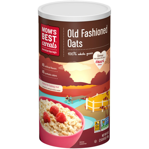 Hot Cereal & Pancake Mixes Mom's Best Old Fashioned Oats Canister hero