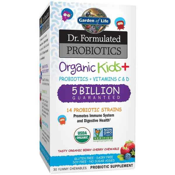 Probiotics Garden of Life Probiotics, Organic Kids+, Yummy Chewables hero