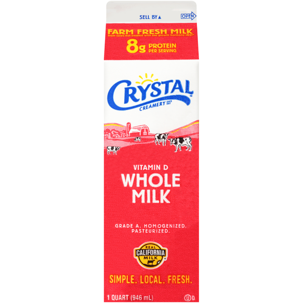 Milk Crystal Creamery Whole Milk hero