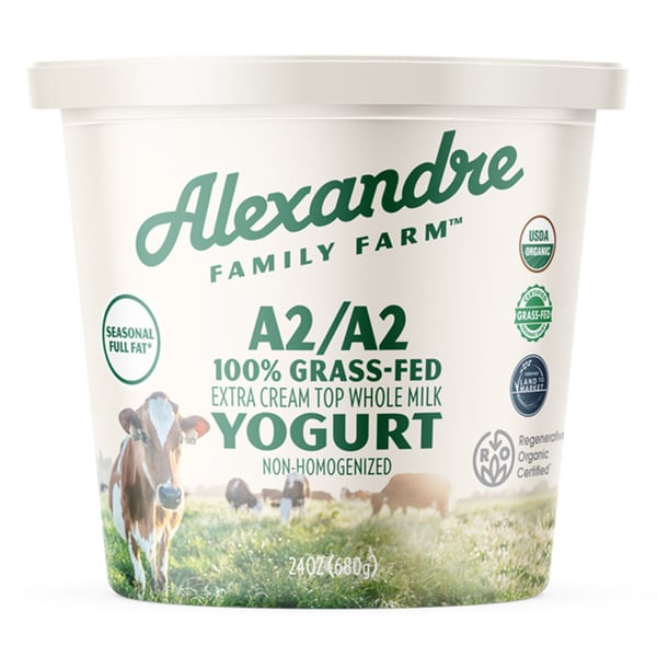 Dairy & Eggs Alexandre Family Farm Certified Regenerative Organic A2/A2 100% Grass-fed Yogurt hero