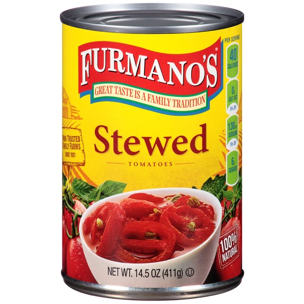 Canned & Jarred Vegetables Furmano's Stewed Tomatoes hero