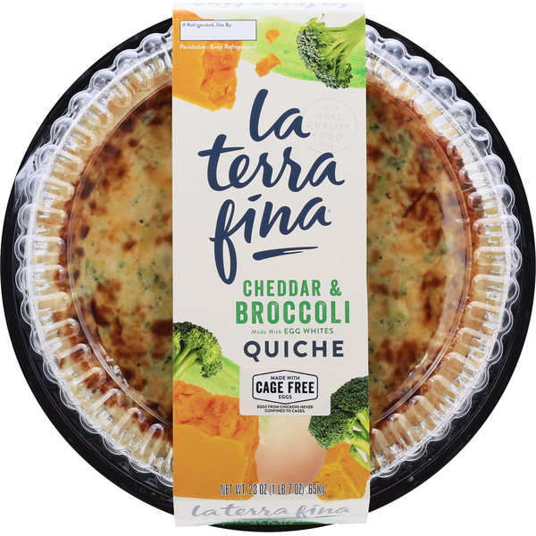 Frozen Breakfast La Terra Fina Cheesy Broccoli Quiche hero