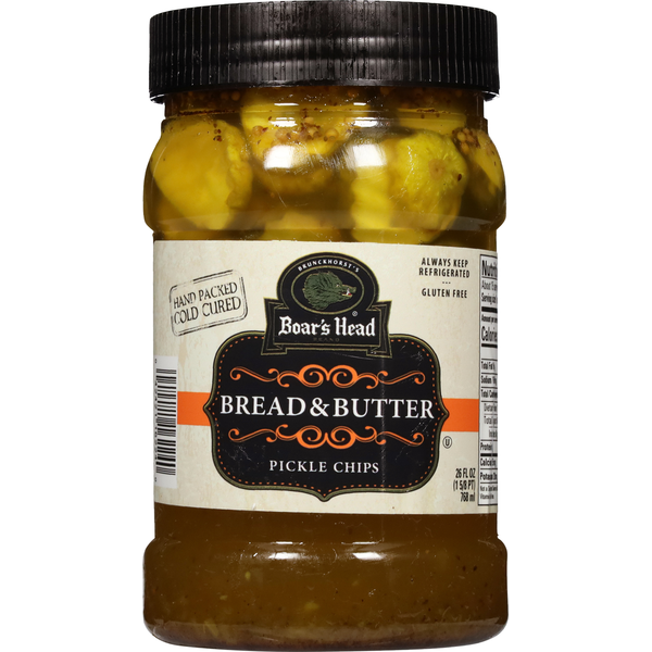 Side Dishes Boar's Head Bread & Butter Pickle Chips hero