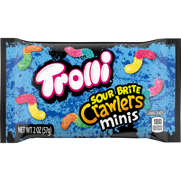 Candy & Chocolate Trolli Gummi Candy, Sour Brite Crawlers, Minis hero