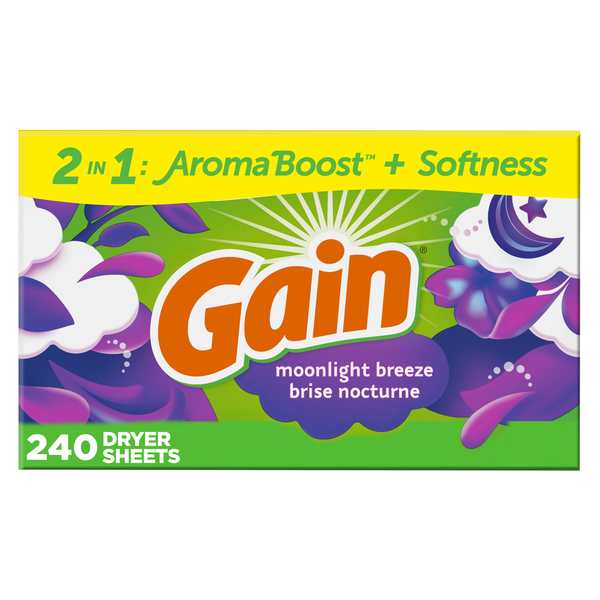 Laundry Gain Fabic Softener Dryer Sheets, Moonlight Breeze hero