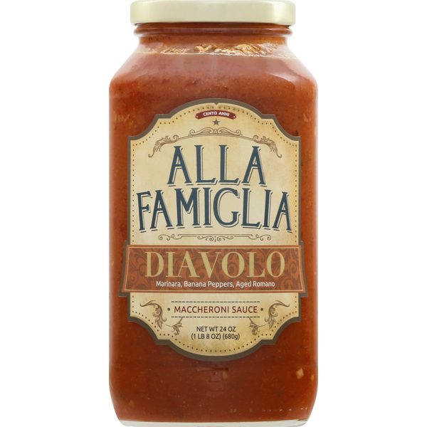 Pasta Sauce Alla Famiglia Maccheroni Sauce, Diavolo hero