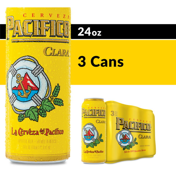 Beers & Coolers Pacifico Clara Mexican Lager Import Beer Cans hero