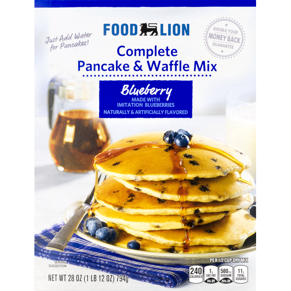 Hot Cereal & Pancake Mixes Food Lion Blueberry Complete Pancake & Waffle Mix hero