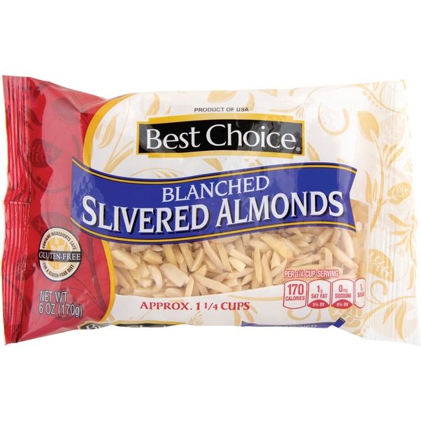 Nuts, Seeds & Dried Fruit Best Choice Slivered Almonds hero