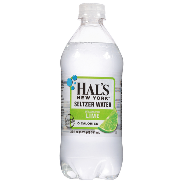 Water, Seltzer & Sparkling Water Hal's New York Seltzer Seltzer Water, Lime hero