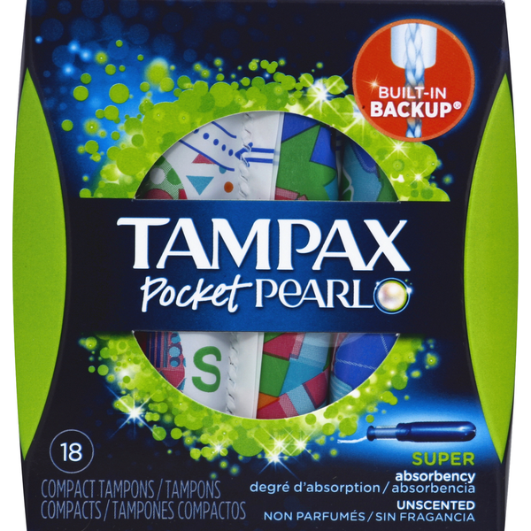 Feminine Care TAMPAX Tampons, Compact, Super Absorbency, Unscented hero