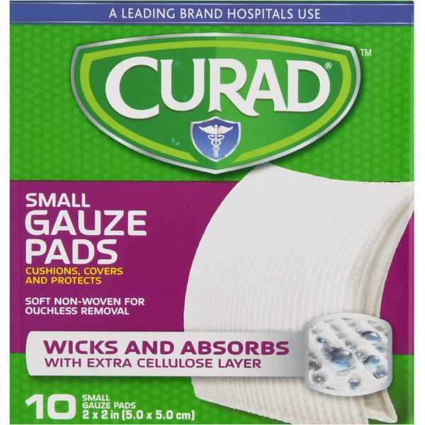 First Aid CURAD Gauze Pads, Small hero