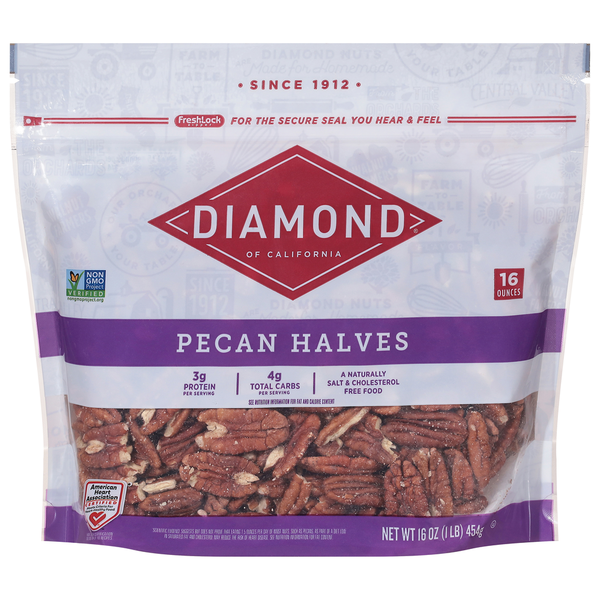 Nuts, Seeds & Dried Fruit Diamond Pecan Halves hero