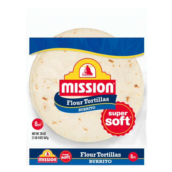 Packaged Bread Mission Flour Burrito Tortillas, Large hero