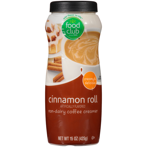 Cocoa & Drink Mixes Food Club Cinnamon Roll Non-Dairy Coffee Creamer hero