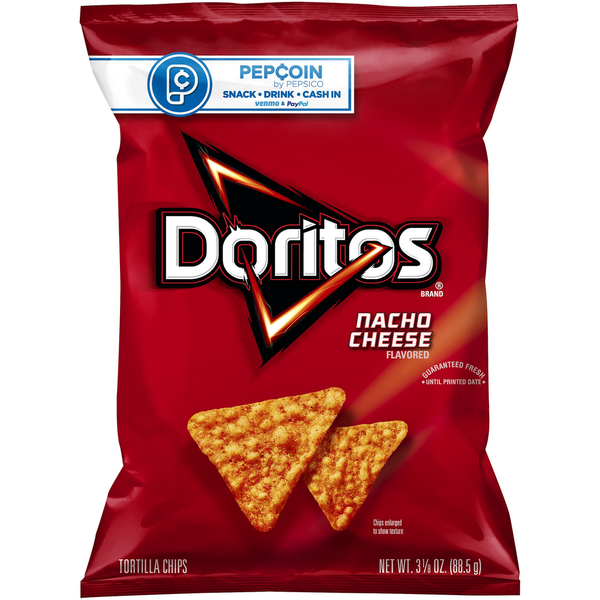 Chips & Pretzels Doritos Nacho Cheese Flavored Tortilla Chips hero