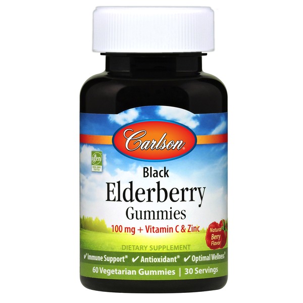 Dietary Supplements Carlson Black Elderberry Gummies hero