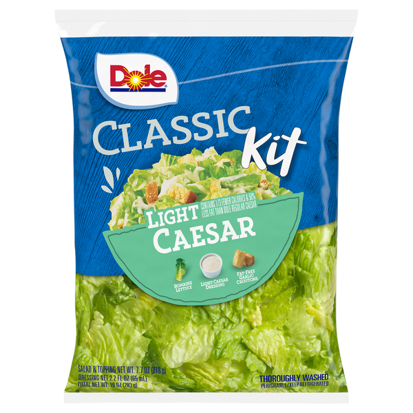 Packaged Vegetables & Fruits Dole Classic Kit, Light Caesar hero