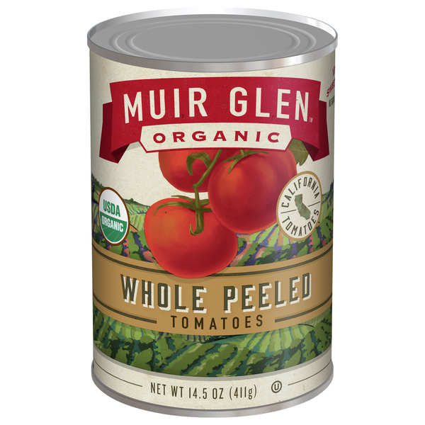 Canned & Jarred Vegetables Muir Glen Tomatoes, Whole Peeled hero