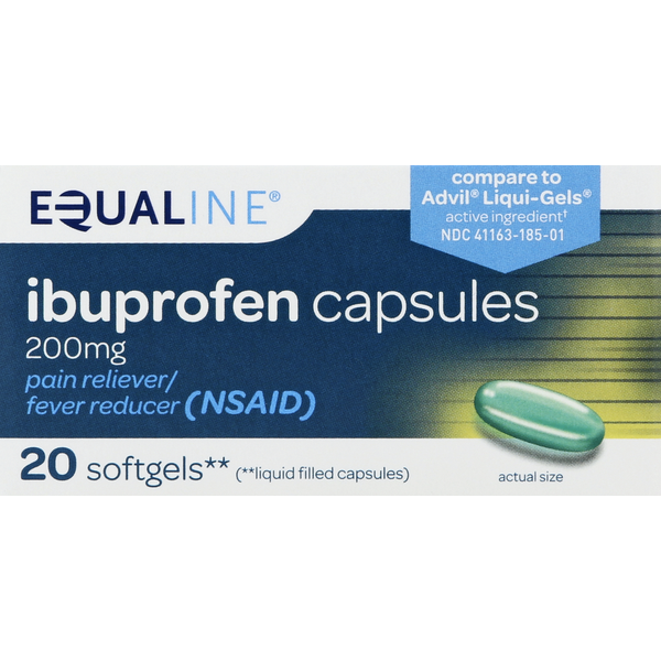 Muscles, Joints & Pain Relief Equaline Ibuprofen, 200 mg, Capsules hero