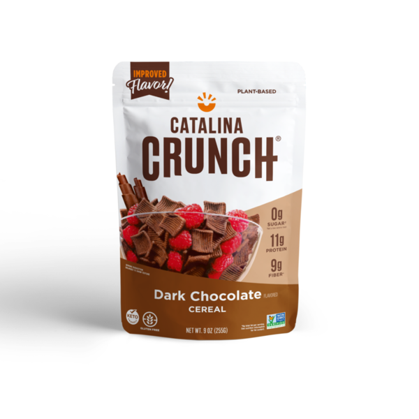 Cereal Catalina Crunch Dark Chocolate, Keto Friendly Cereal hero