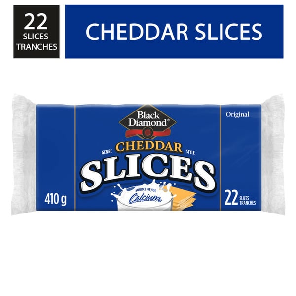 Packaged Cheese Black Diamond Cheddar Processed Cheese Slice hero