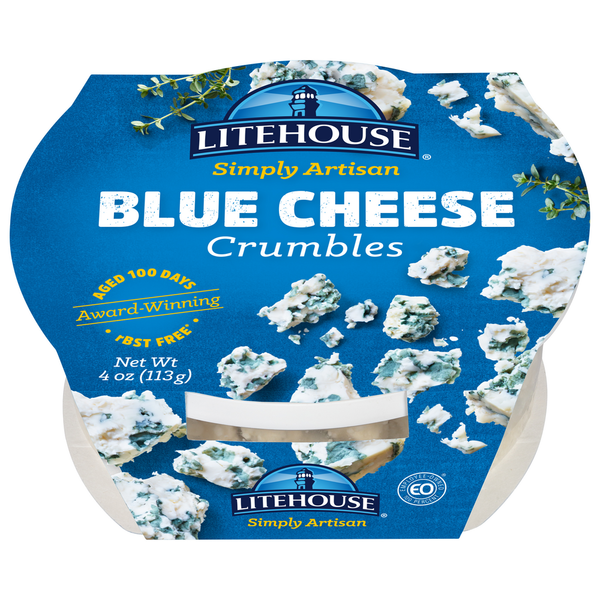 Packaged Cheese Litehouse Blue Cheese, Crumbles hero