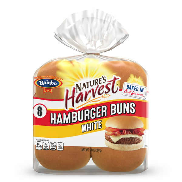 Buns & Rolls Rainbo Hamburger Buns hero