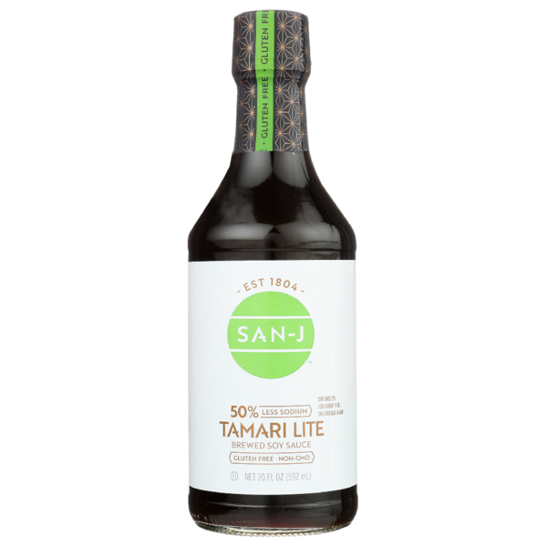 Baking Ingredients San-J Sauce Tamari Lite 50% Less Sodium Soy hero