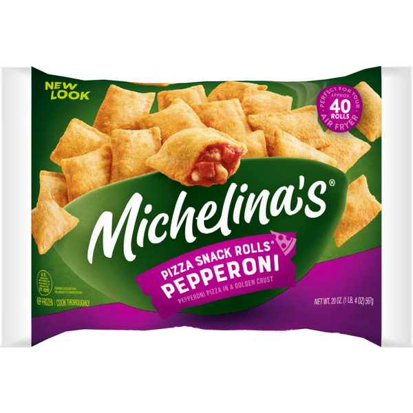 Frozen Appetizers & Sides Michelina's Pepperoni Pizza Snack Rolls hero