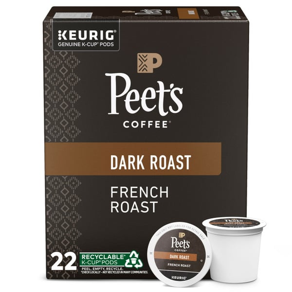 Coffee Peet's Coffee French Roast, Dark Roast K-Cup Pods hero