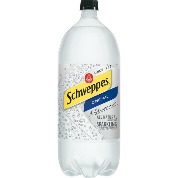 Water, Seltzer & Sparkling Water Schweppes Original Sparkling Seltzer Water hero