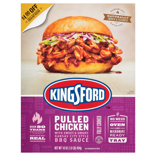 Packaged Poultry Kingsford Pulled Chicken hero